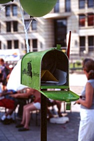 Zukunftsbriefkasten des Agendaforums (Foto: Agenda-Agentur)