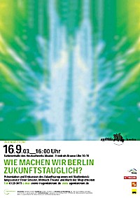 Plakat des Agenda-Events am 16.9.03